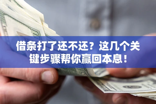 济南借条打了还不还？这几个关键步骤帮你赢回本息！