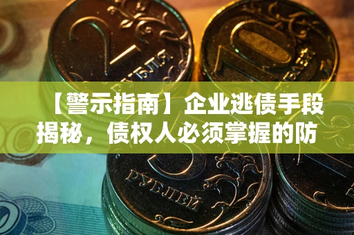 济南【警示指南】企业逃债手段揭秘，债权人必须掌握的防坑宝典