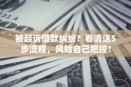济南被起诉借款纠纷？看清这5步流程，风险自己把控！
